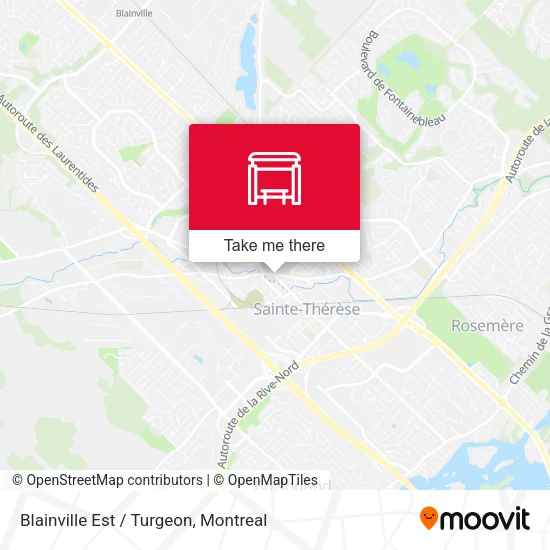 Blainville Est / Turgeon map