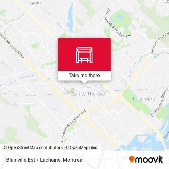 Blainville Est / Lachaîne map