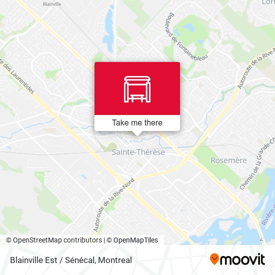 Blainville Est / Sénécal map