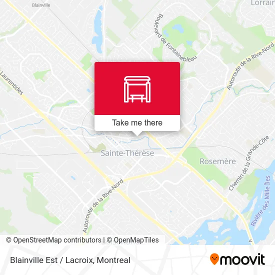 Blainville Est / Lacroix map