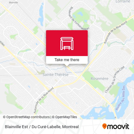 Blainville Est / Du Curé-Labelle map