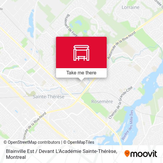 Blainville Est / Devant L'Académie Sainte-Thérèse map