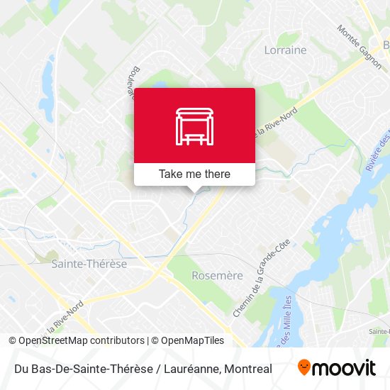 Du Bas-De-Sainte-Thérèse / Lauréanne map
