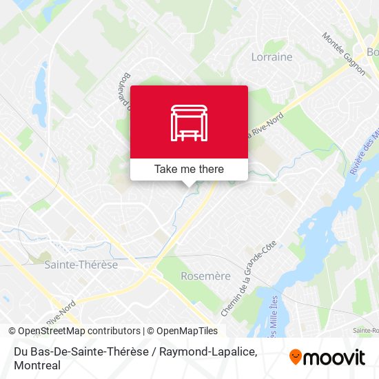 Du Bas-De-Sainte-Thérèse / Raymond-Lapalice map