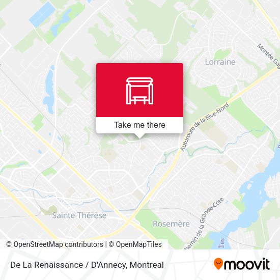 De La Renaissance / D'Annecy map