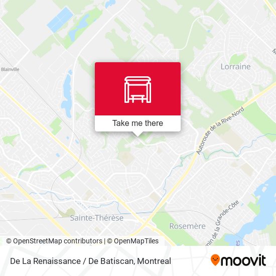 De La Renaissance / De Batiscan map