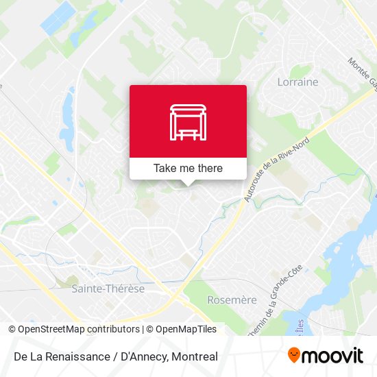 De La Renaissance / D'Annecy map