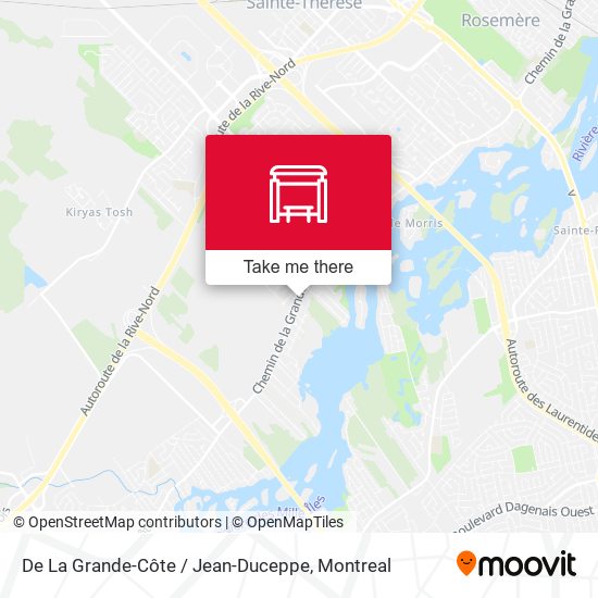 De La Grande-Côte / Jean-Duceppe map