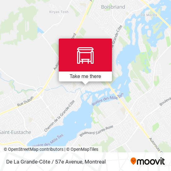 De La Grande-Côte / 57e Avenue map