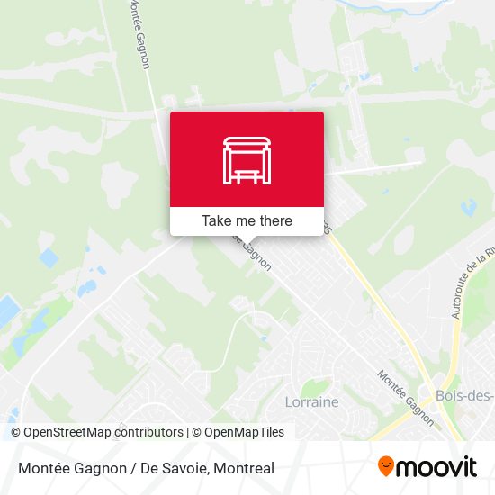 Montée Gagnon / De Savoie map