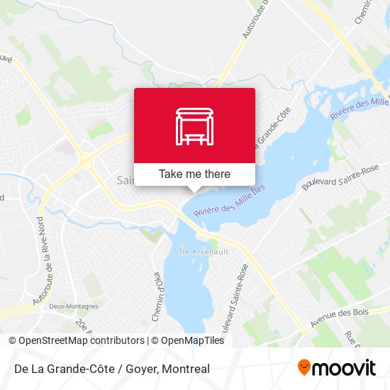 De La Grande-Côte / Goyer map