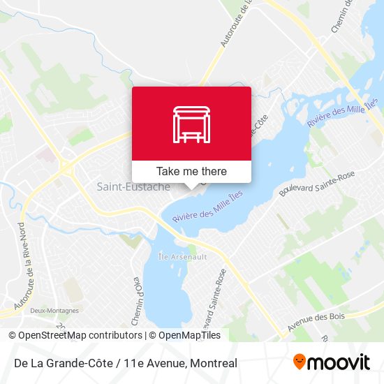 De La Grande-Côte / 11e Avenue map