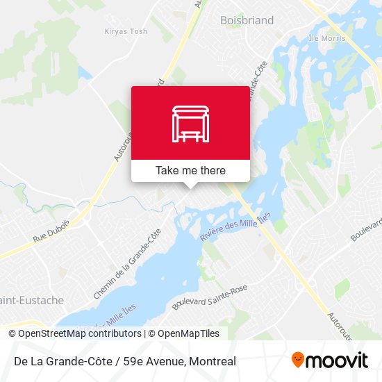 De La Grande-Côte / 59e Avenue map
