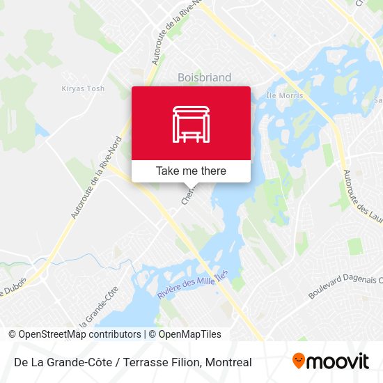 De La Grande-Côte / Terrasse Filion map