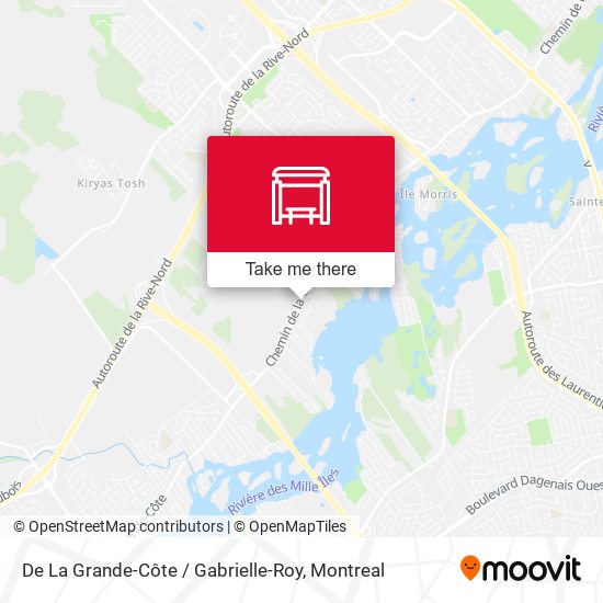 De La Grande-Côte / Gabrielle-Roy map