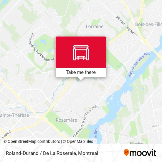 Roland-Durand / De La Roseraie map