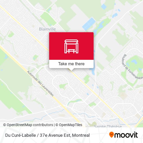 Du Curé-Labelle / 37e Avenue Est map