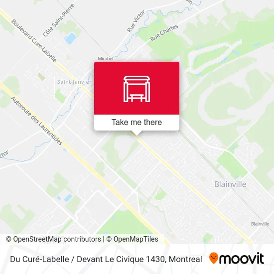 Du Curé-Labelle / Devant Le Civique 1430 map