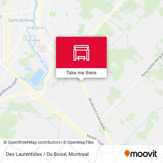 Des Laurentides / Du Boisé map