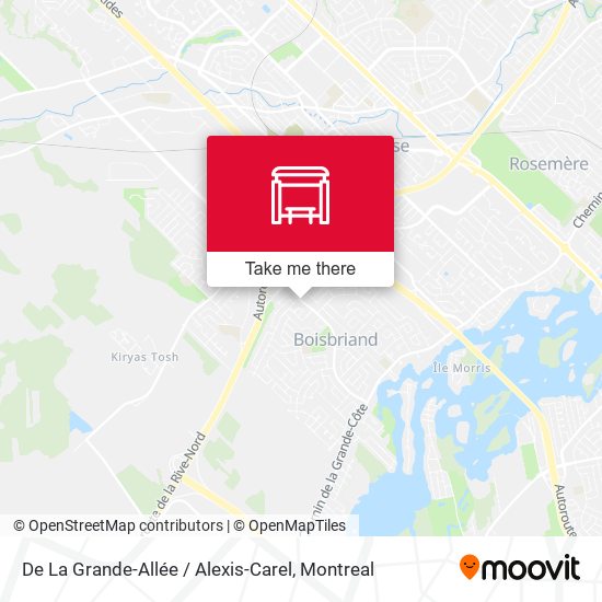 De La Grande-Allée / Alexis-Carel map