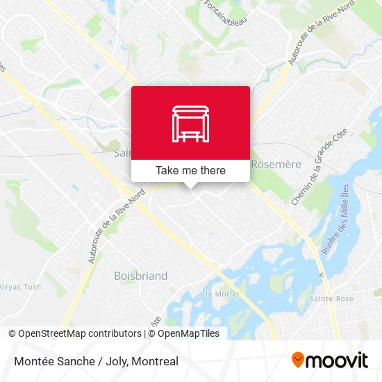 Montée Sanche / Joly map