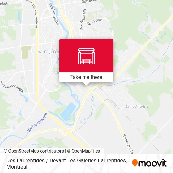Des Laurentides / Devant Les Galeries Laurentides map
