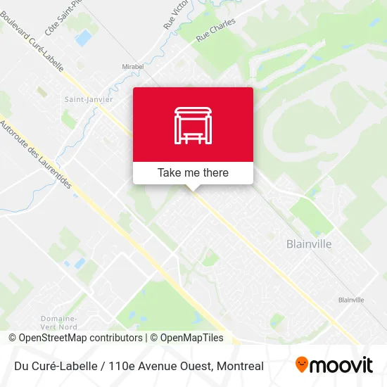 Du Curé-Labelle / 110e Avenue Ouest map