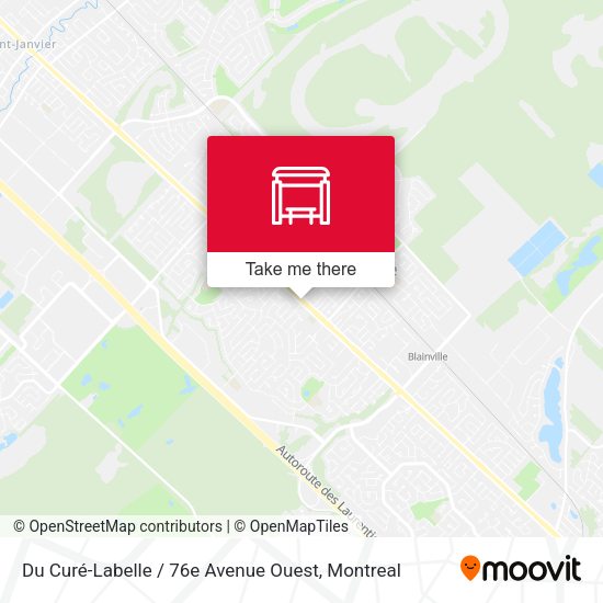 Du Curé-Labelle / 76e Avenue Ouest map
