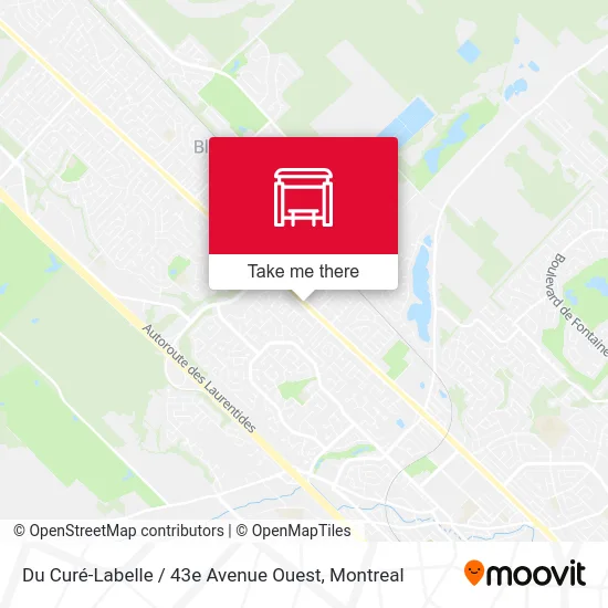 Du Curé-Labelle / 43e Avenue Ouest map