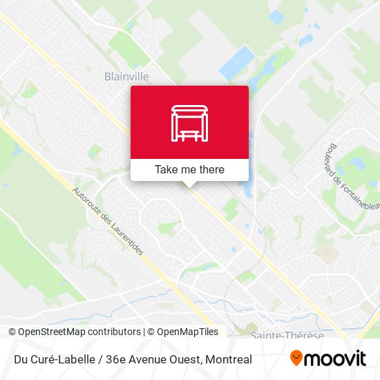 Du Curé-Labelle / 36e Avenue Ouest map