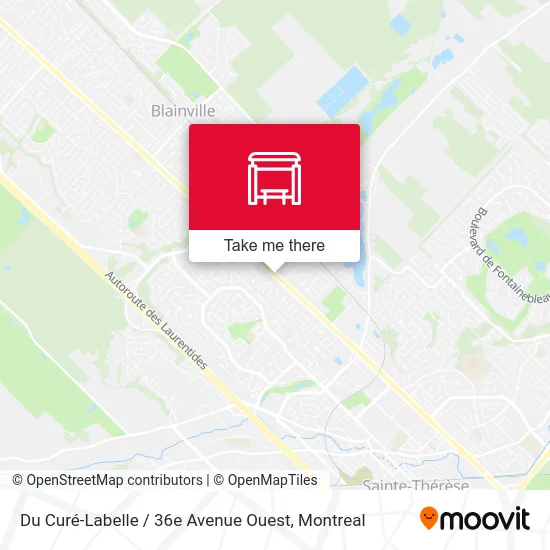 Du Curé-Labelle / 36e Avenue Ouest map