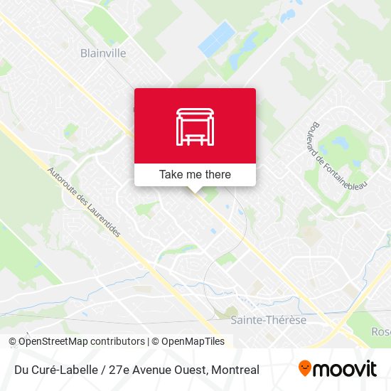 Du Curé-Labelle / 27e Avenue Ouest map