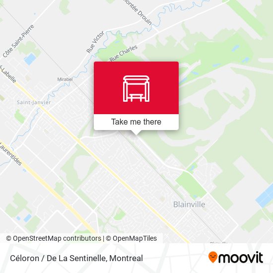 Céloron / De La Sentinelle map