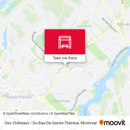 Des Châteaux / Du Bas-De-Sainte-Thérèse map