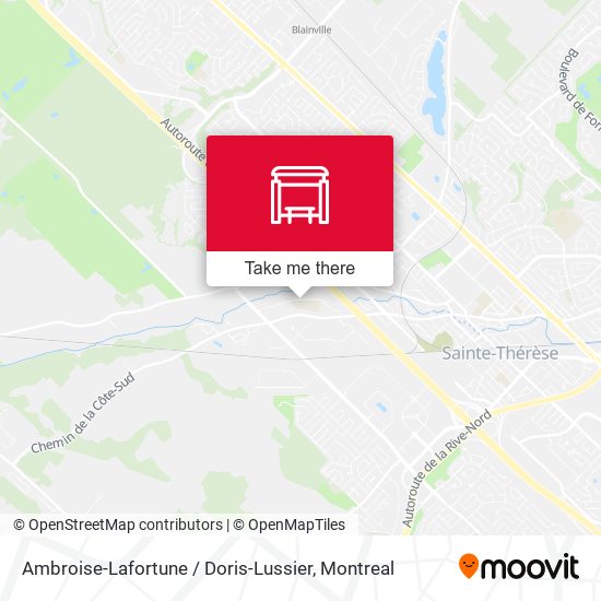Ambroise-Lafortune / Doris-Lussier map
