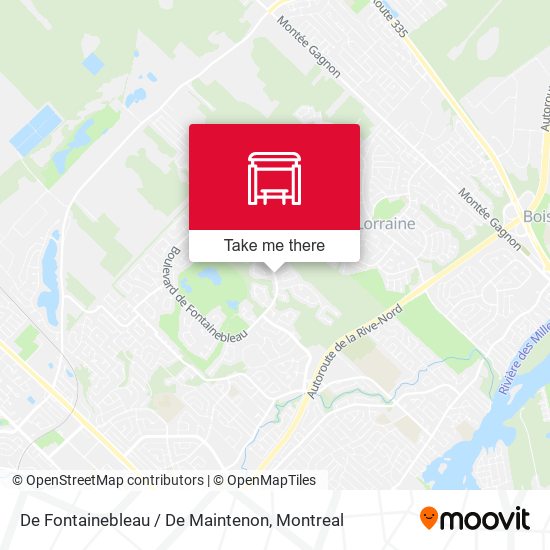 De Fontainebleau / De Maintenon map
