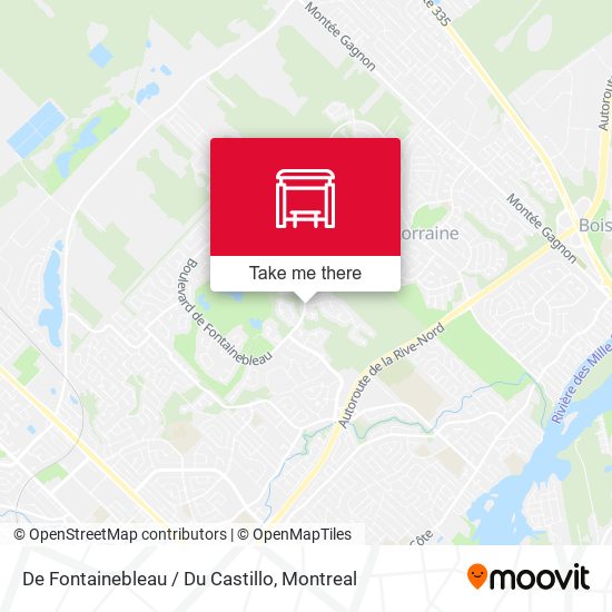 De Fontainebleau / Du Castillo map