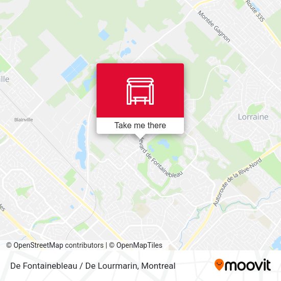 De Fontainebleau / De Lourmarin map