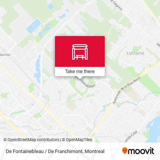De Fontainebleau / De Franchimont map