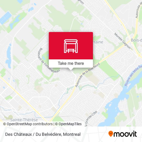 Des Châteaux / Du Belvédère map