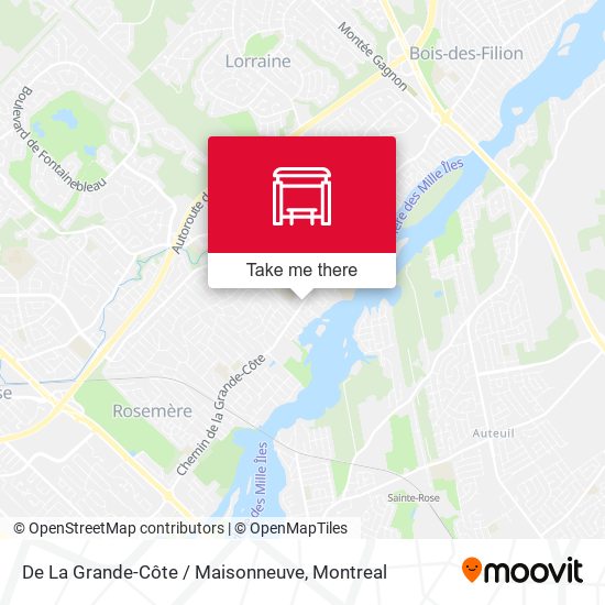 De La Grande-Côte / Maisonneuve map