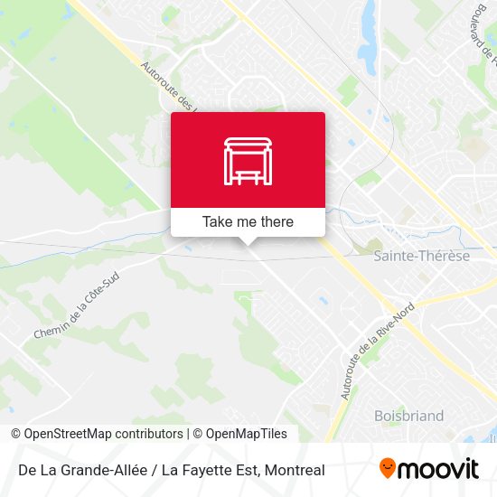 De La Grande-Allée / La Fayette Est map