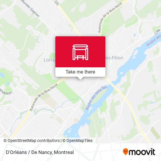 D'Orléans / De Nancy map