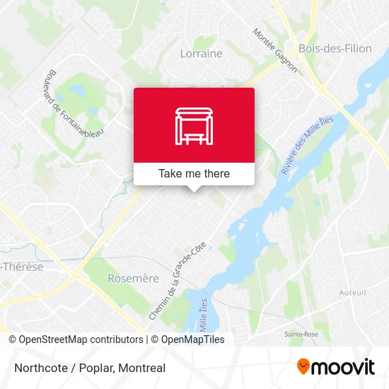 Northcote / Poplar map