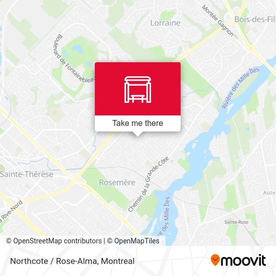 Northcote / Rose-Alma map