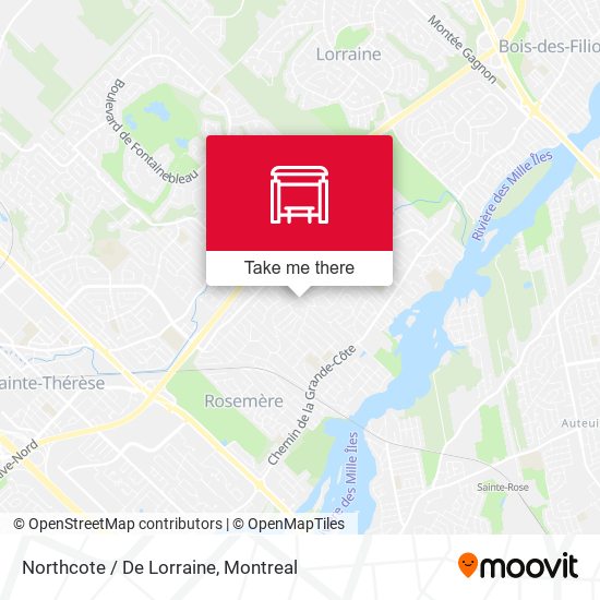 Northcote / De Lorraine map