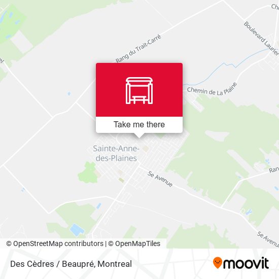Des Cèdres / Beaupré map