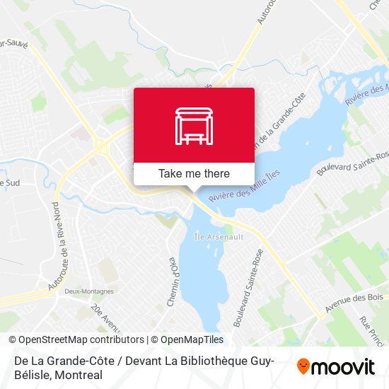 De La Grande-Côte / Devant La Bibliothèque Guy-Bélisle map