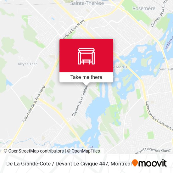 De La Grande-Côte / Devant Le Civique 447 map