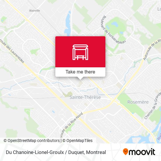 Du Chanoine-Lionel-Groulx / Duquet map